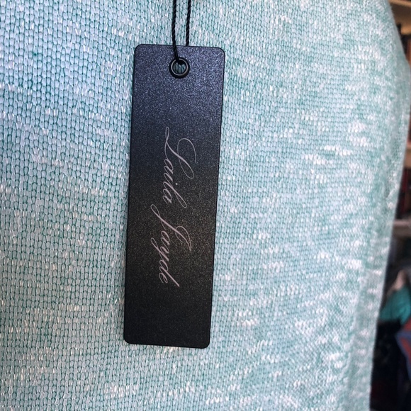 3 for $15- Layla Jade sheer Mint Top NWT Sz Lg BBC - Picture 4 of 4